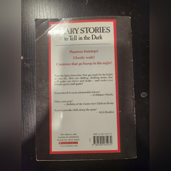 Scholastic's Scary Stories with Black and Red Cover - Picture 2 of 2